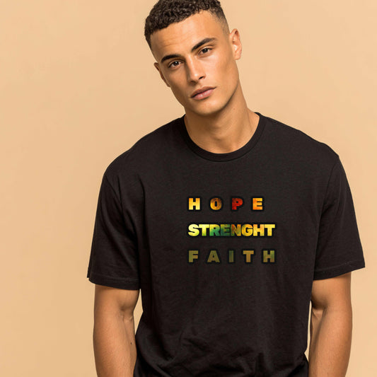 MLK  HOPE, STRENGHT, FAITH. T-Shirt