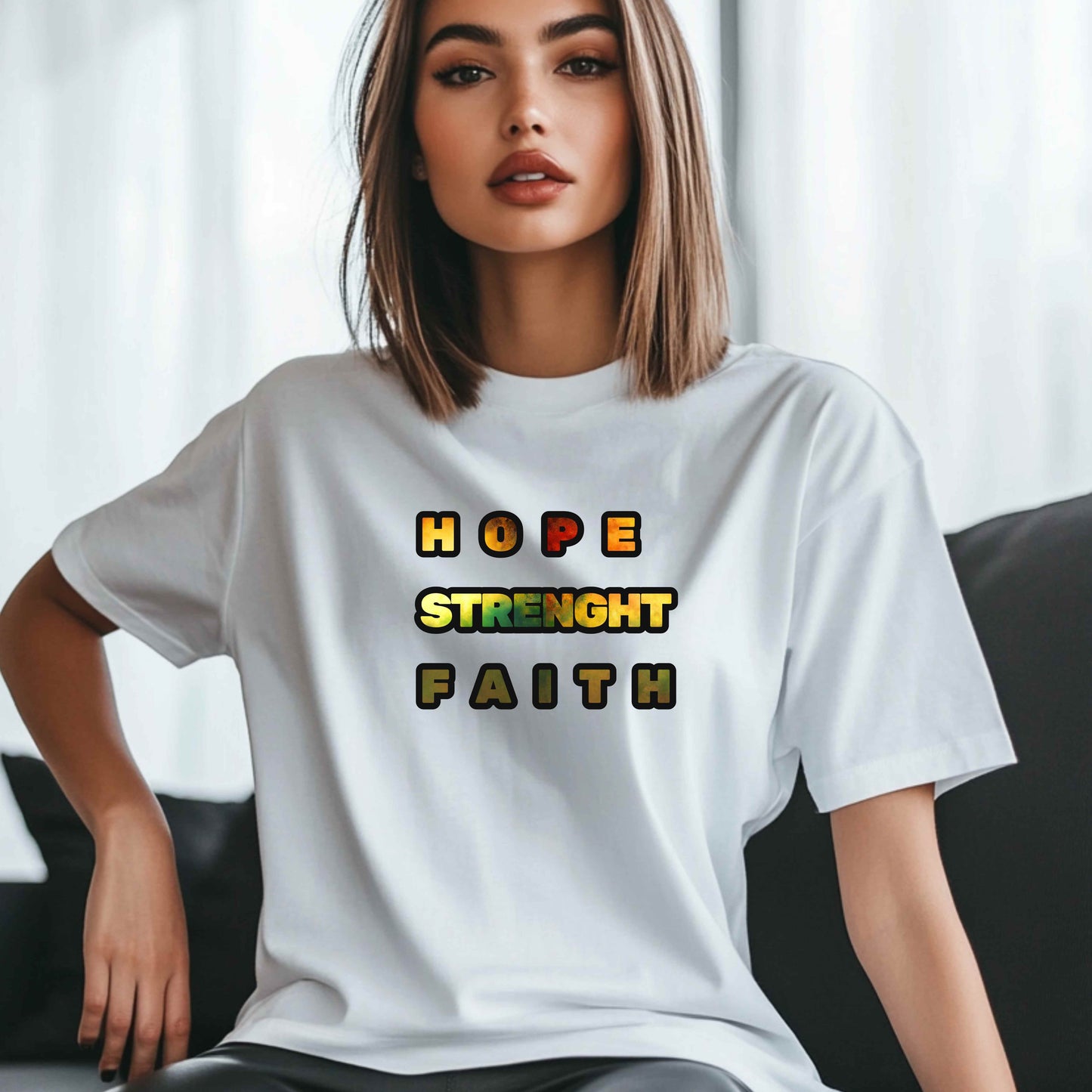 MLK  HOPE, STRENGHT, FAITH. T-Shirt