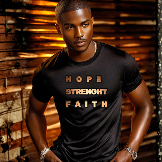 MLK HOPE, STRNGHT, FAITH. T-Shirt