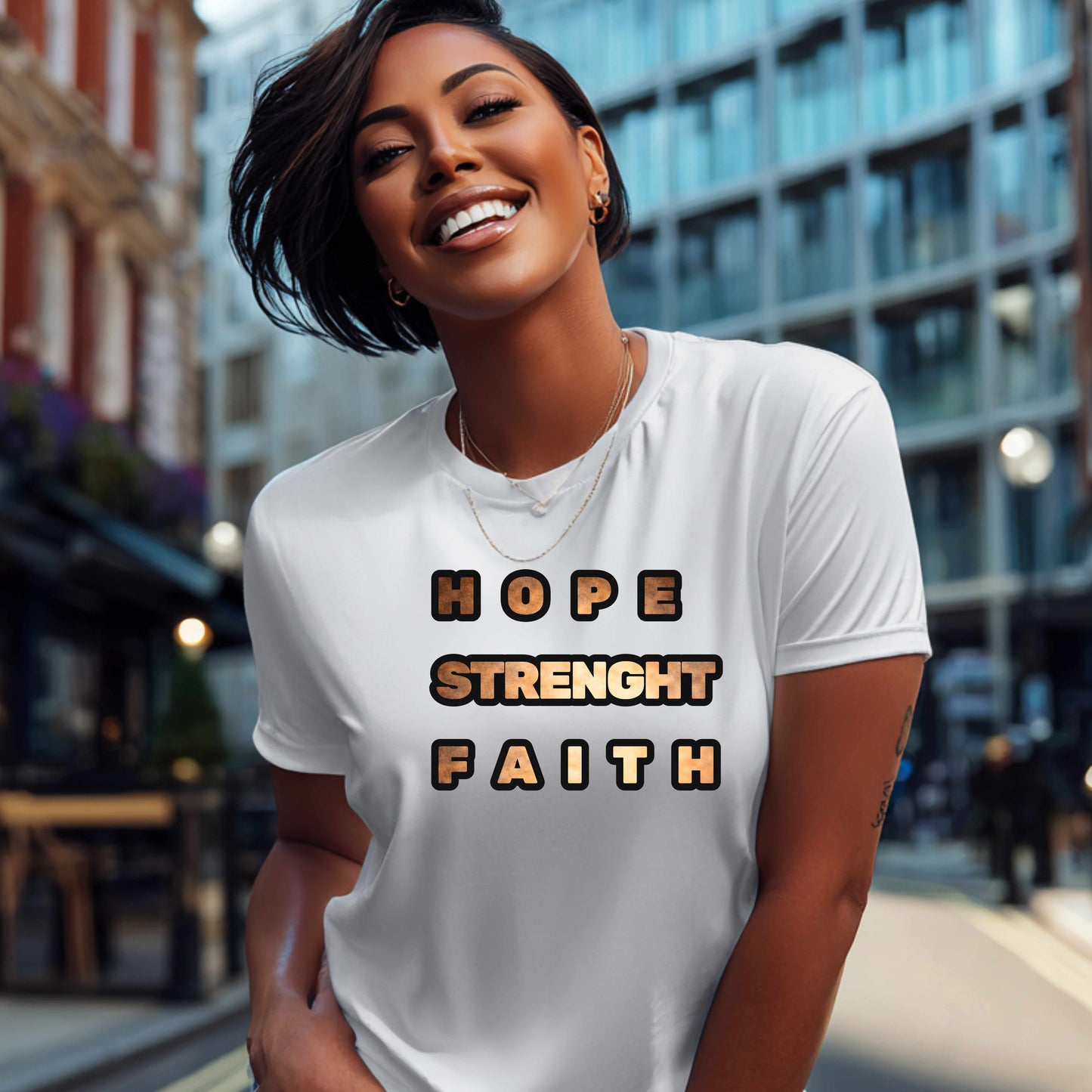 MLK HOPE, STRNGHT, FAITH. T-Shirt