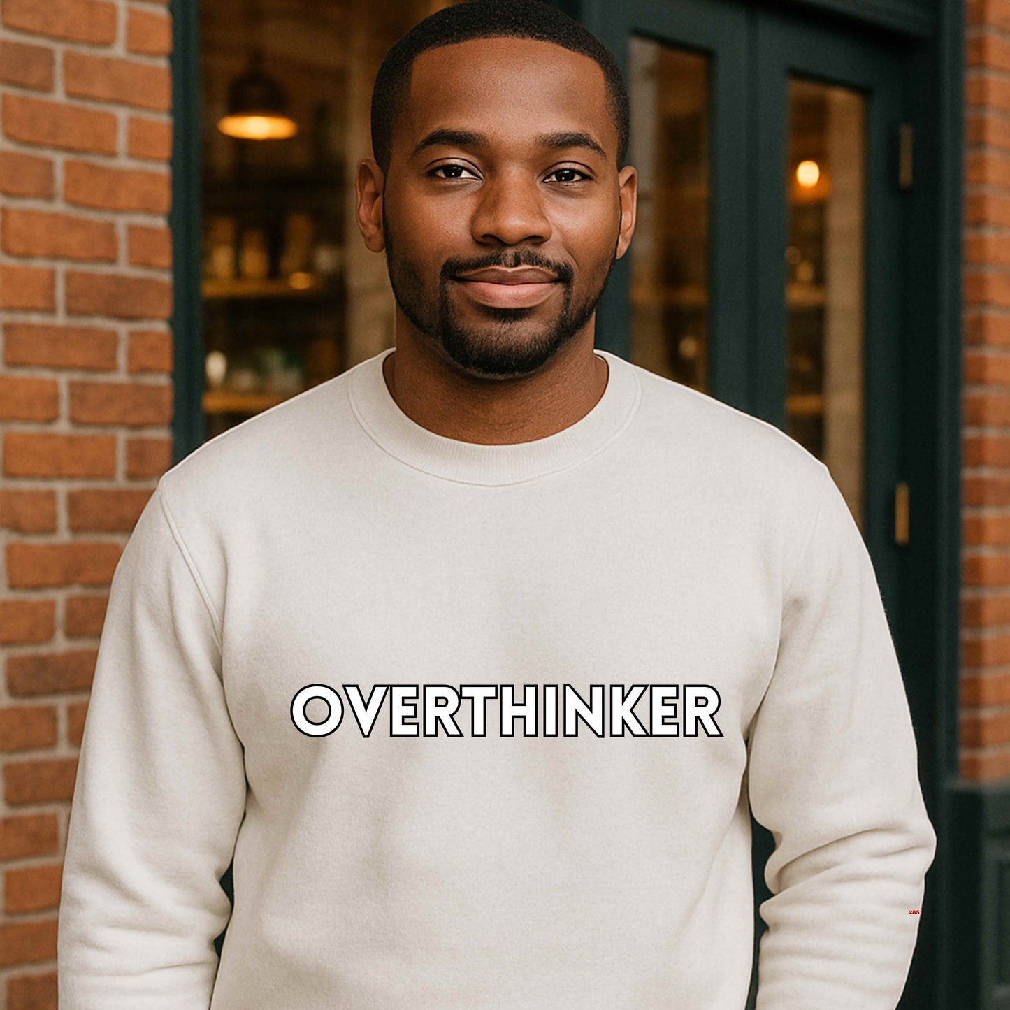 overthinker.   Crewneck Pullover Sweatshirt