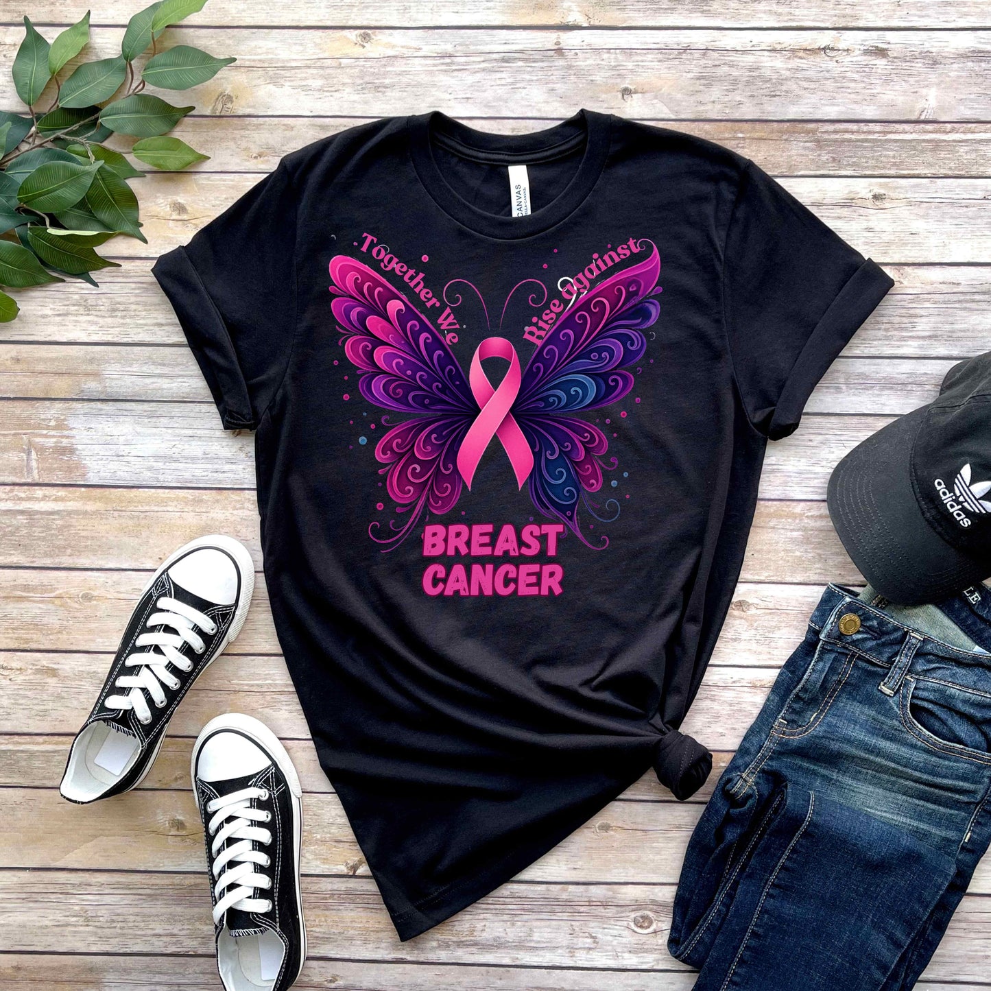 Together we rise against breast cancer. T-Shirt