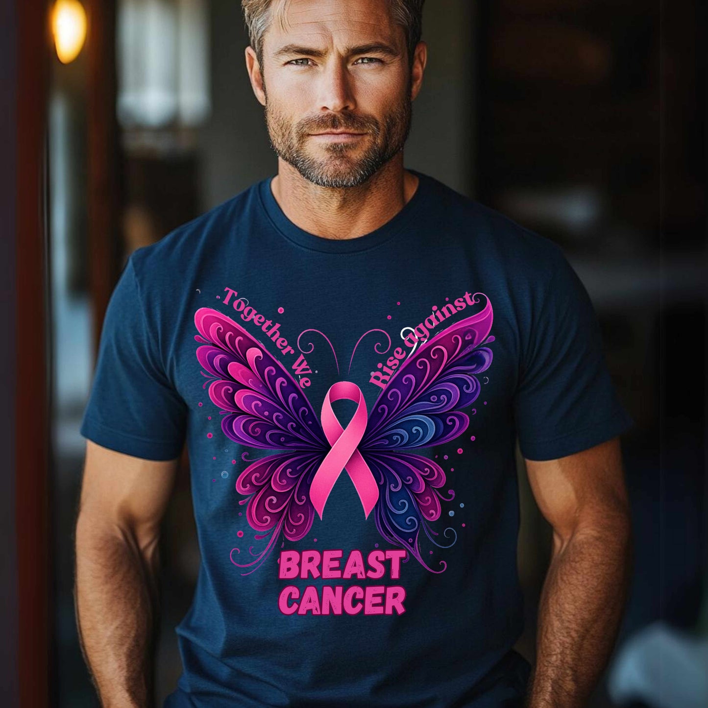 Together we rise against breast cancer. T-Shirt