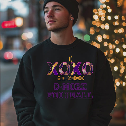 I LOVE BMORE FOOTBALL  Pullover Hoodie
