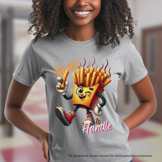 TOO HOT TO HANDLE FRIES FUNNY . T-Shirt