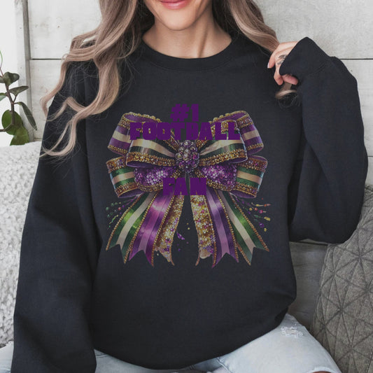 #1 FOOTBALL FAN    Pullover Hoodie