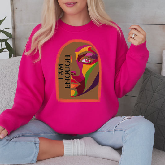 I AM ENOUGH ABSTRACT FACE. T-Shirt