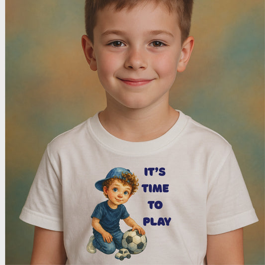 IT'S TIME TO PLAY    Youth Cotton T-Shirt