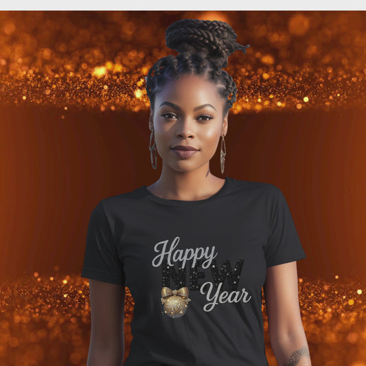 HAPPY NEW YEAR SEQUIN. T-Shirt