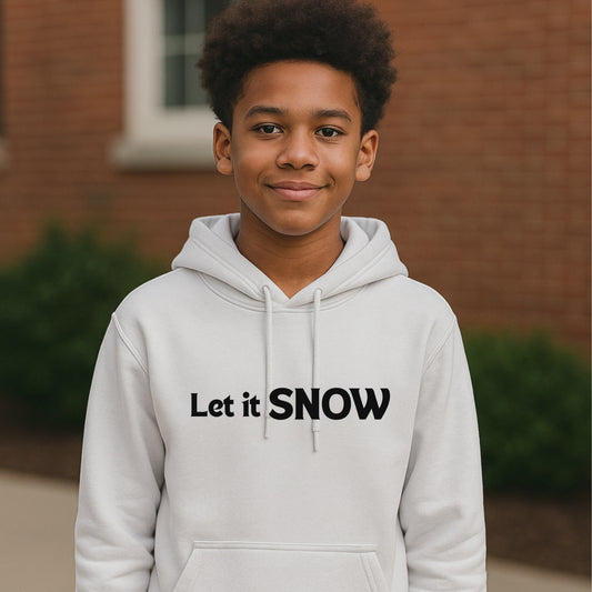 LET IT SNOW  Youth Pullover Hoodie