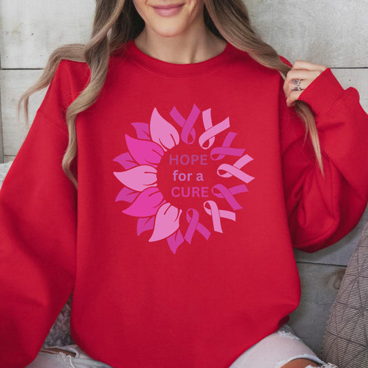 FLOWER HOPE FOR A CURE   Pullover Hoodie