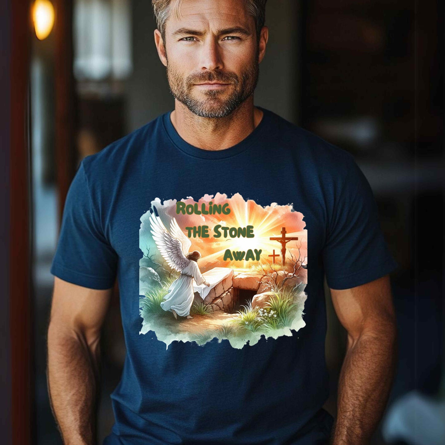 Rolling the stone away. T-Shirt