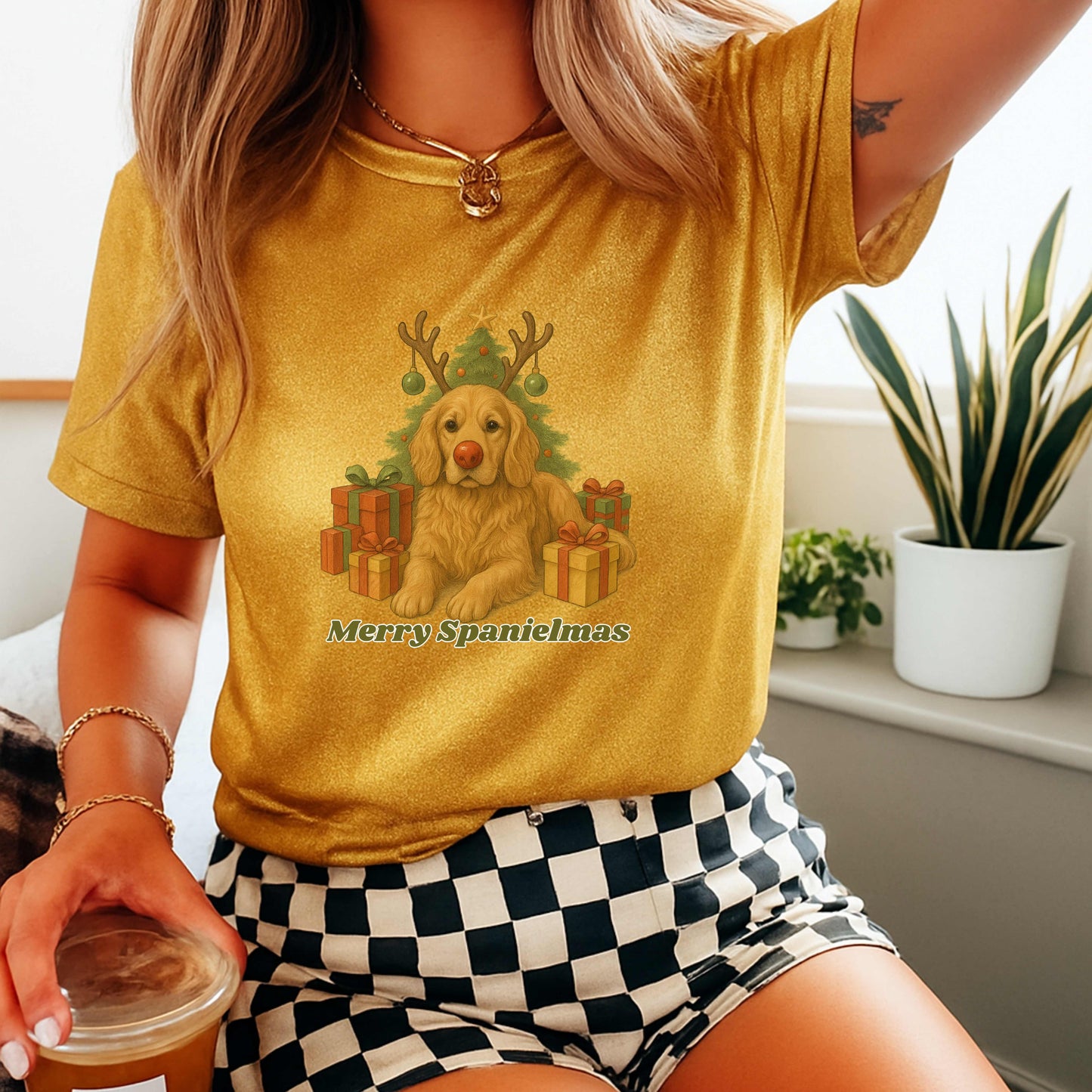 MERRY SPANIELMAS. T-Shirt