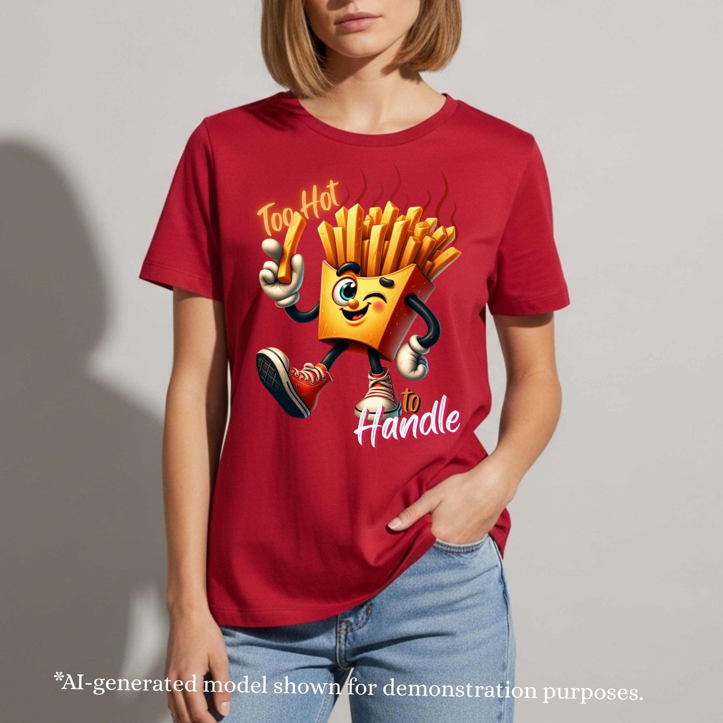TOO HOT TO HANDLE FRIES FUNNY . T-Shirt