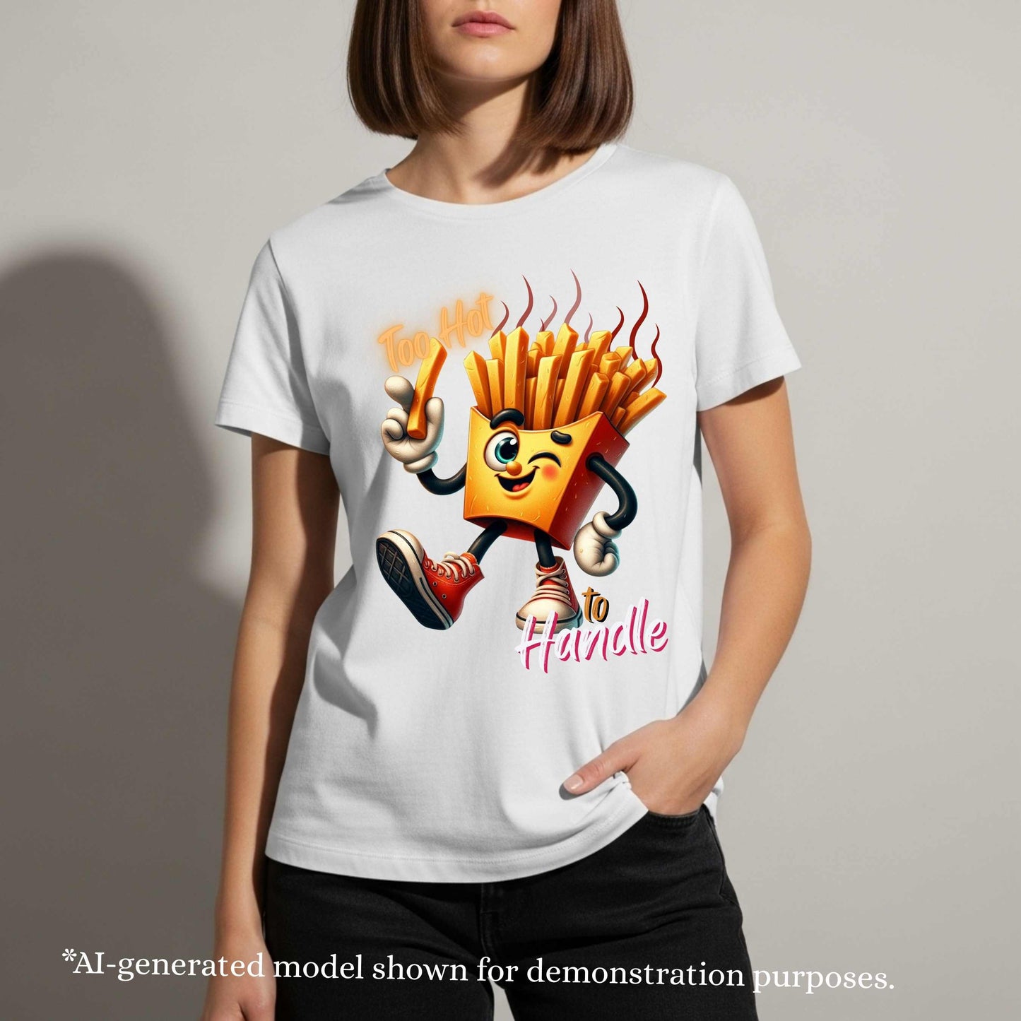 TOO HOT TO HANDLE FRIES FUNNY . T-Shirt