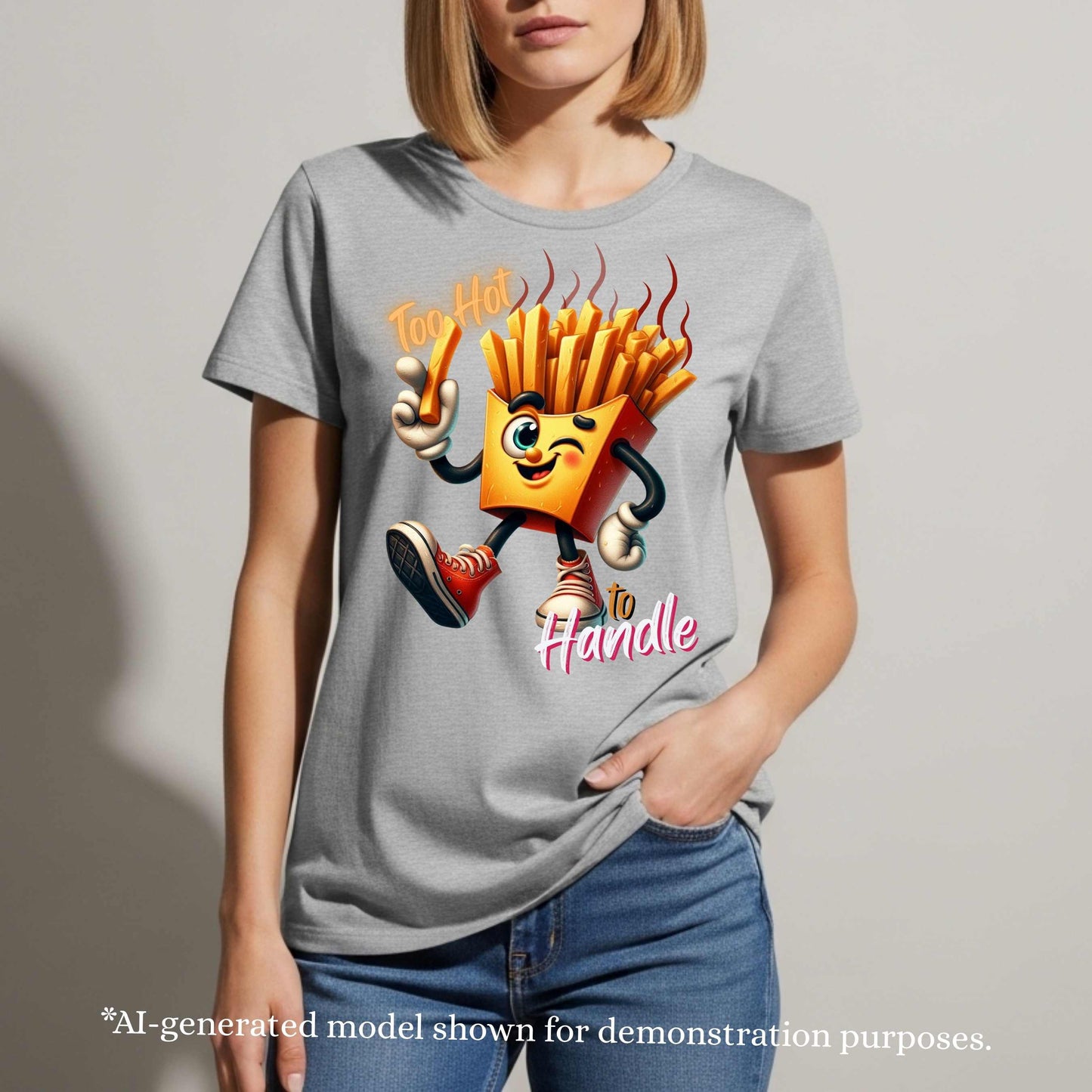 TOO HOT TO HANDLE FRIES FUNNY . T-Shirt