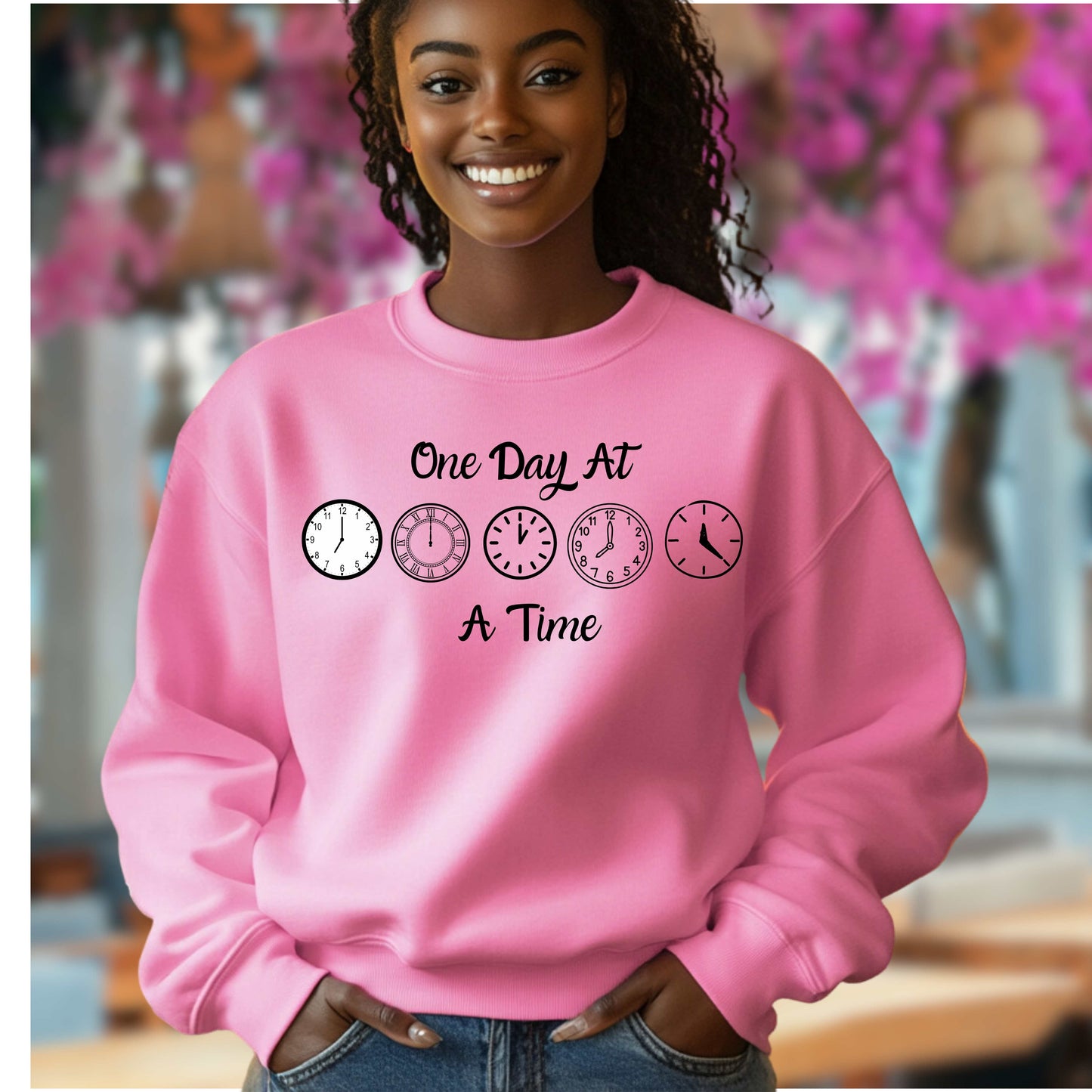 ONE DAY AT A TIME  Pullover Hoodie