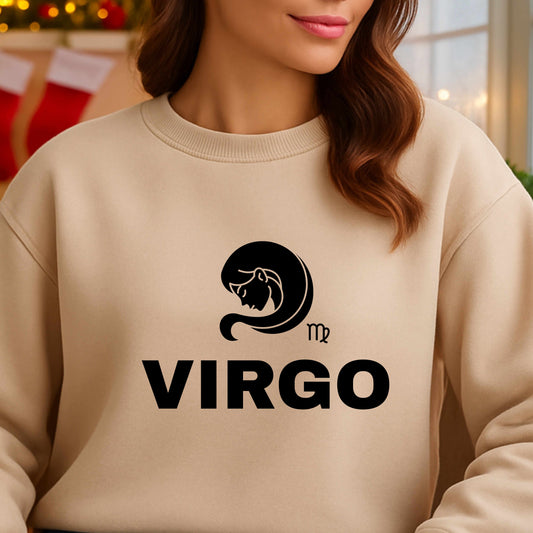 VIRGO   Crewneck Pullover Sweatshirt