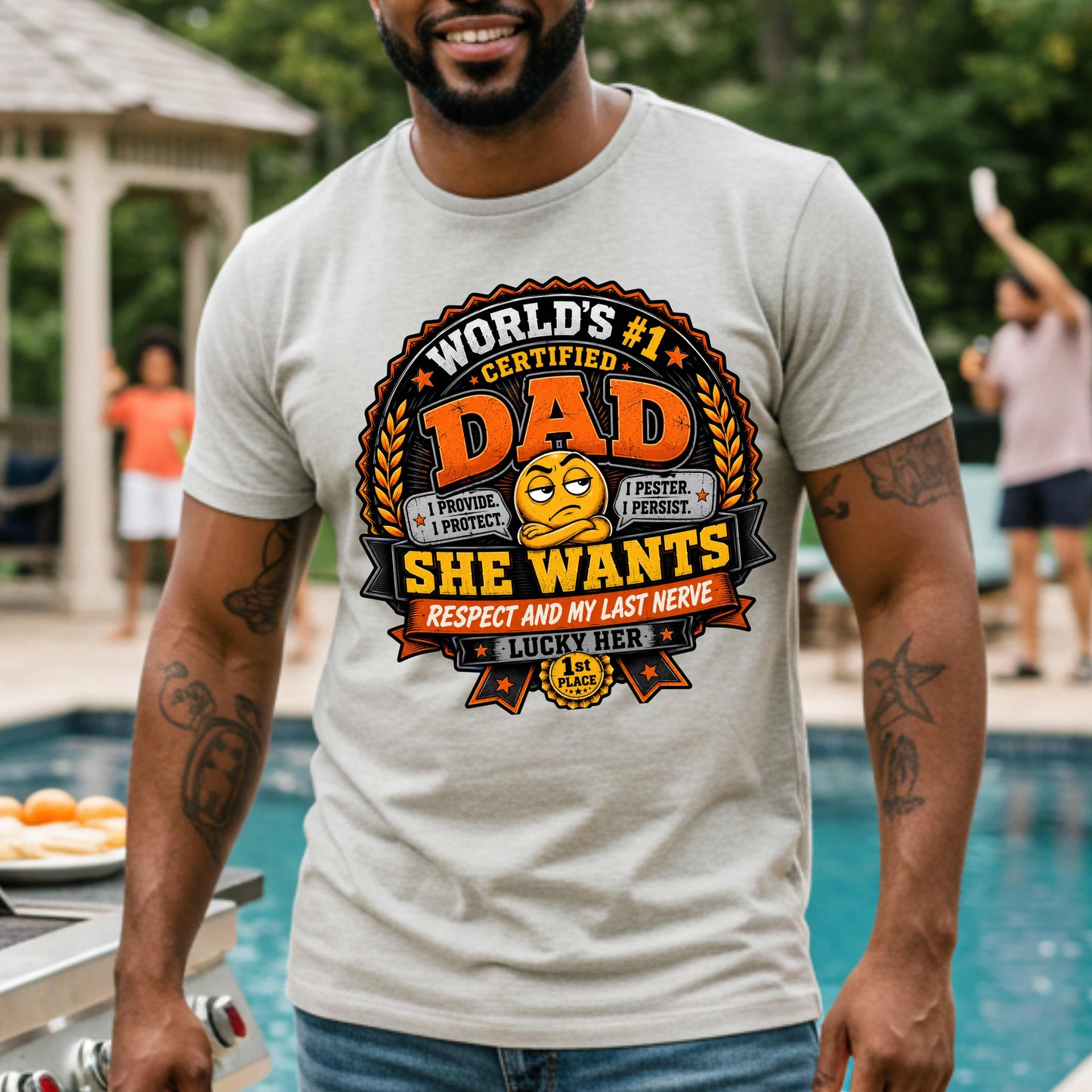world's #1 dad, she wants respect and my last nerve.. T-Shirt