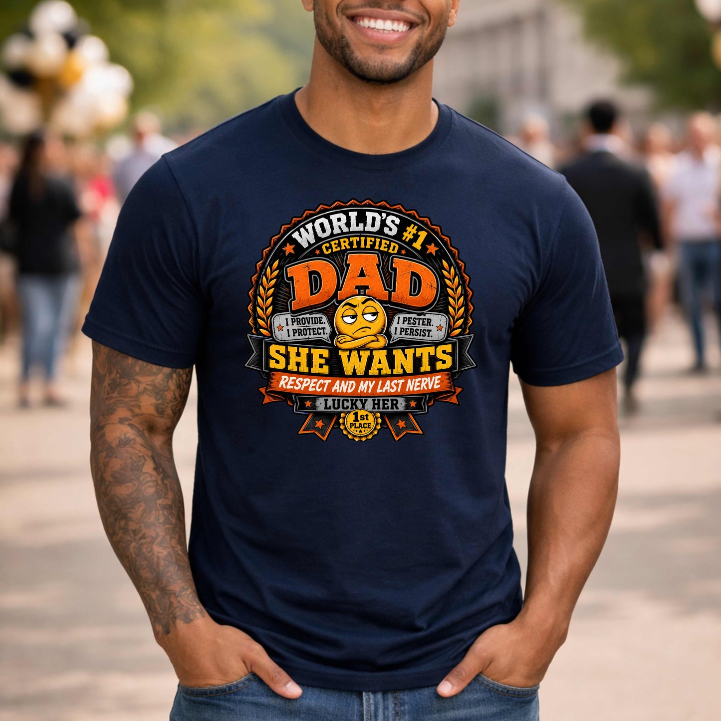 world's #1 dad, she wants respect and my last nerve.. T-Shirt